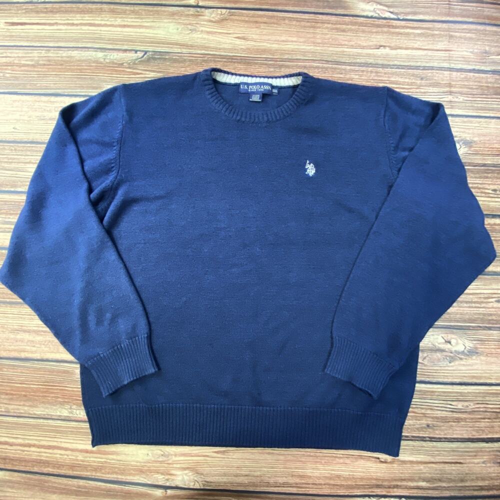 US Polo Assn Mens 2XL Pullover Sweater Navy Color Pony